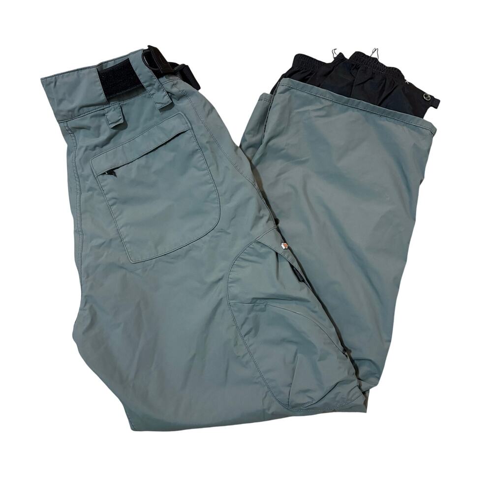 Foursquare Men’s M Gray Snowboard Ski Pants Insulated Nylon Winter